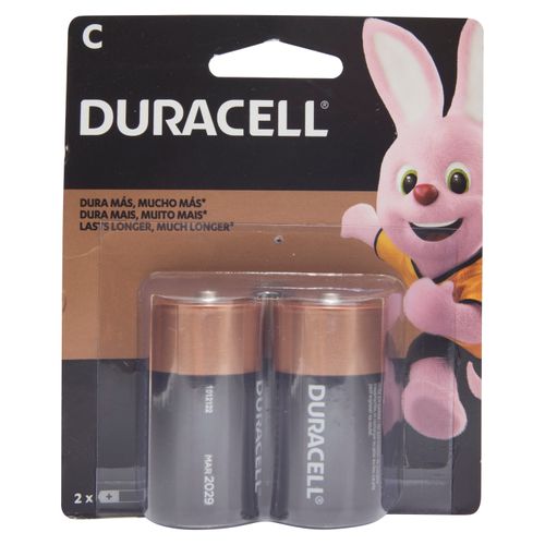 Batería Duracell Alcalina C - 2 unidades