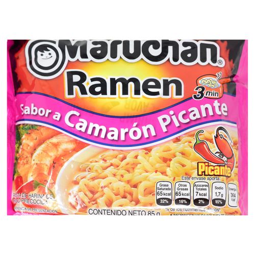 Sopa Ramen Camarón Con Chile - 85 g