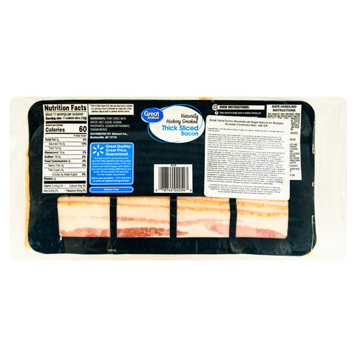 Tocino Great Value En Rodaja Gruesa- 16oz