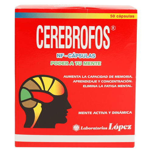 Vitaminas S-Cerebrofos Nf -50 Capsulas  -Precio indicado por Unidad-