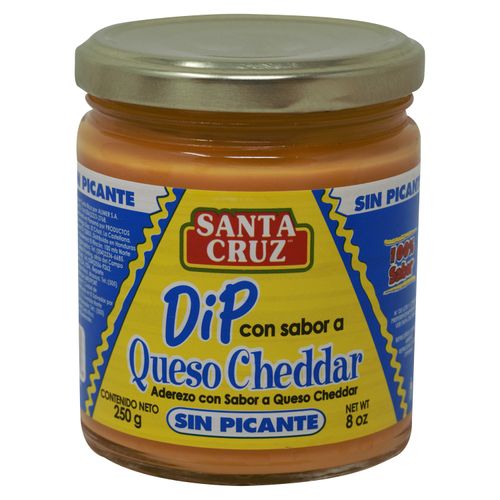 Dip Santa Cruz De Queso Cheedar Sin Picante - 250Gr