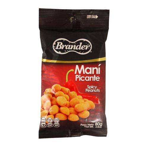 Mani Brander Picante Bolsa - 80Gr