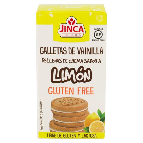 Galleta Jinca Foods De Vainillla Y Limon -145gr