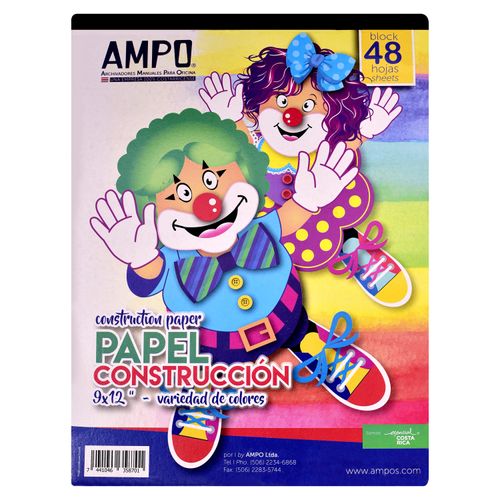 Block Ampo Papel De Construccion 48H