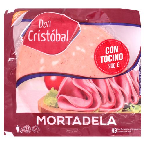 Mortadela Con Tocino Don Cristobal -200gr