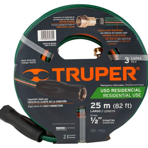 Manguera Truper Reforzada 3 Capas -25mts