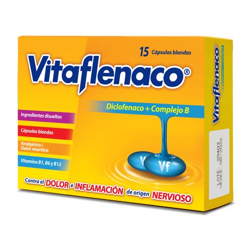 Cápsulas Vitaflenaco - 15 Unidades