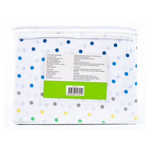 Set De Sabanas Mainstays Kids Para Nino Con Puntos Full-4 Piezas