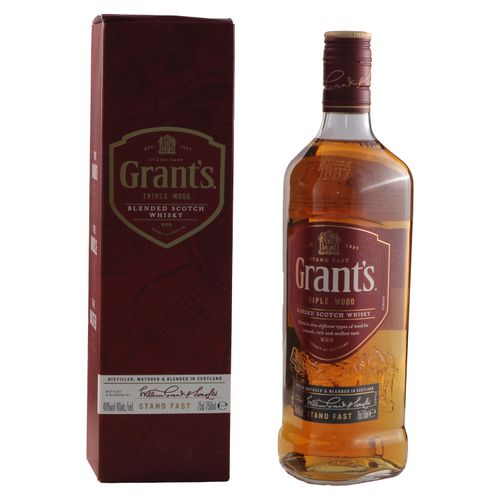 Whisky escocés Grant's triple wood con 40% vol - 750 ml
