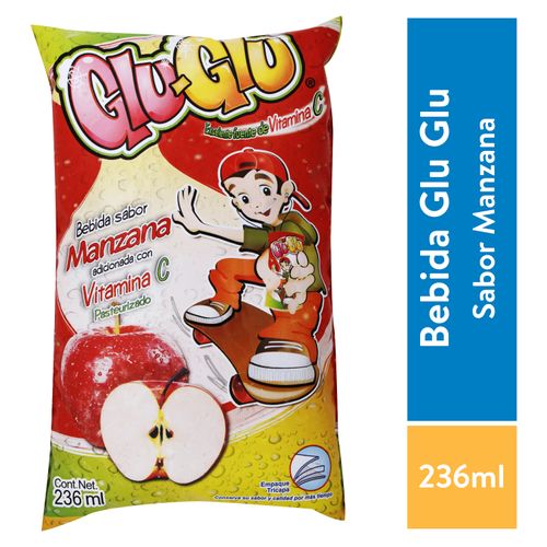 Bebida La Perfecta Glu Glu Sabor A Manzana- 235ml