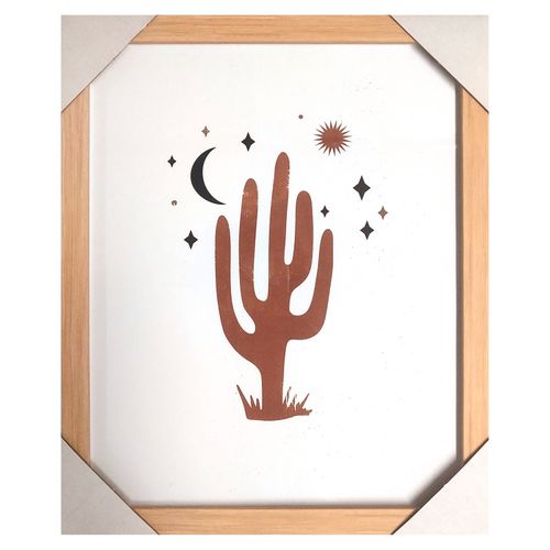 Ms Cuadro Decorativo Cactus Noche