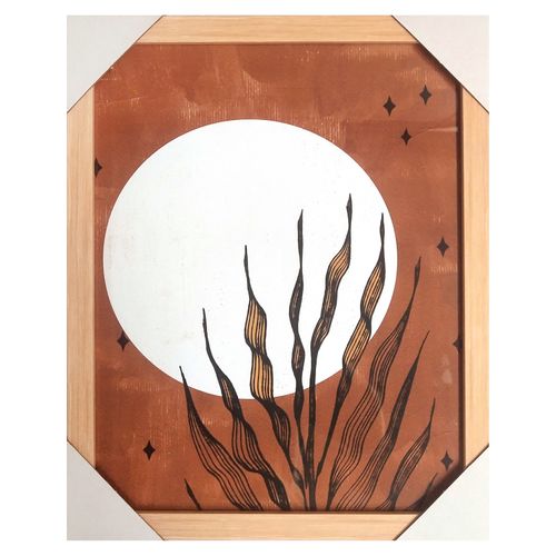 Ms Cuadro Decorativo Hojas Noche