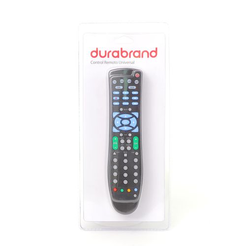 Control remoto Durabrand controla TV, DVD, VCR y Sat Int-122001