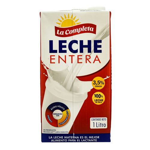 Leche La Completa Uht Entera - 1000Ml