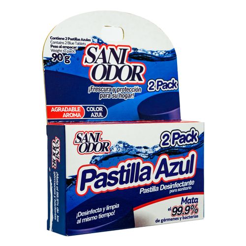 Pastilla Sani Odor Para Tanque Baño 2 Unidades - 90Gr