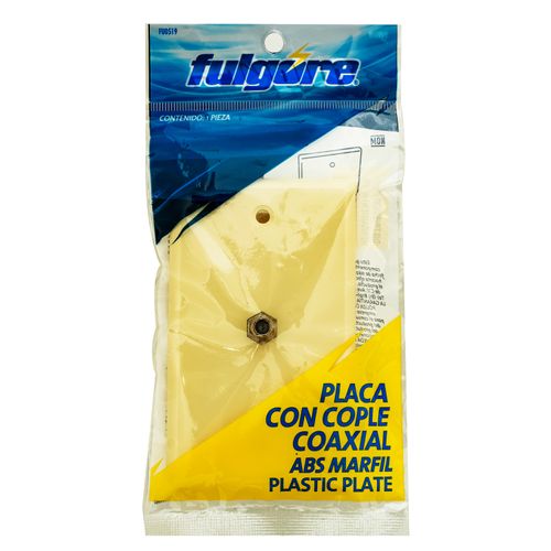 Placa De Plástico Con Cople Coaxial