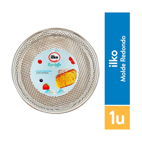 Molde Redondo Ilko De Acero Estañado Clasica-28Cm
