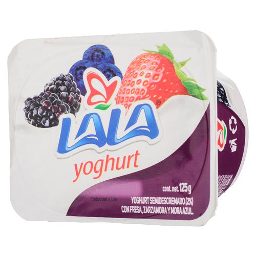 Yogurt Lala Batido Fresa Y Mora 125Gr