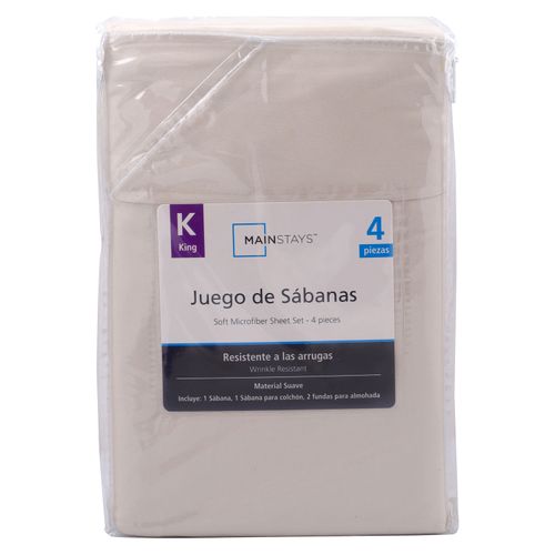 Mainstays Set Sabanas Beige King
