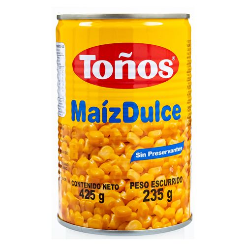Maiz Dulce Tono Sin Preservantes - 425gr