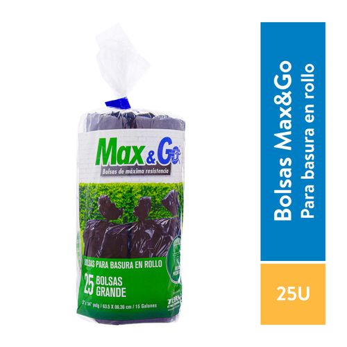 Bolsa Bas Maxngo Negra Roll Gde 25U