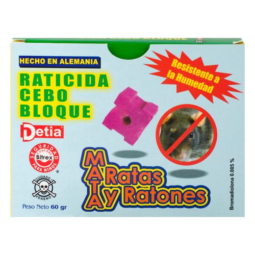 Veneno Detia Para Raton Bloque - 60Gr