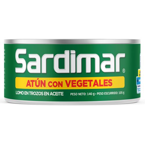 Atún Sardimar trozos en aceite y vegetales - 140 g