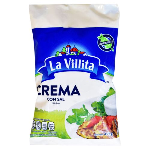 Crema La Villita Con Sal - 495 g