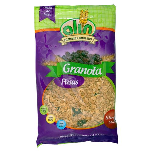 Granola Alin Pasas Bolsa - 250gr