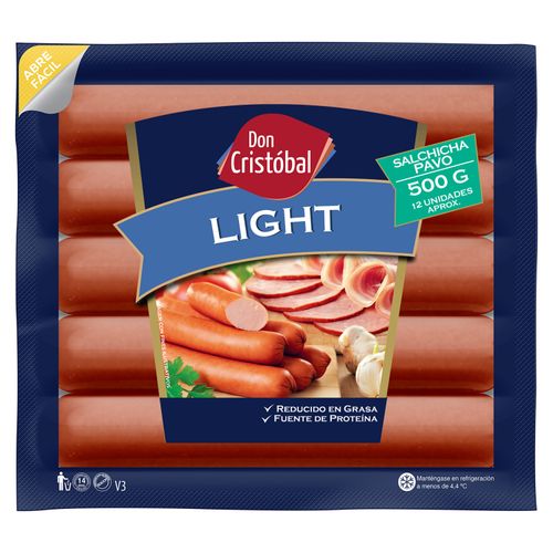 Salchicha Don Cristobal Pavo Light - 500Gr