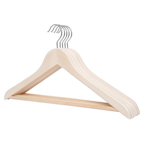 Set Gancho Mainstays Ropa Madera - 5 piezas