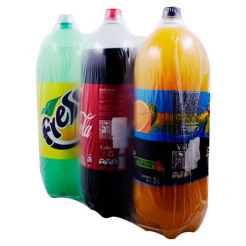 Gaseosa Coca Cola+Fresca+JDV regular 3pack - 8.5 L