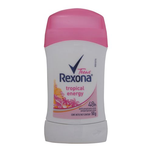 Desodorante Rexona Dama Teens Tropical Engery Barra - 50g