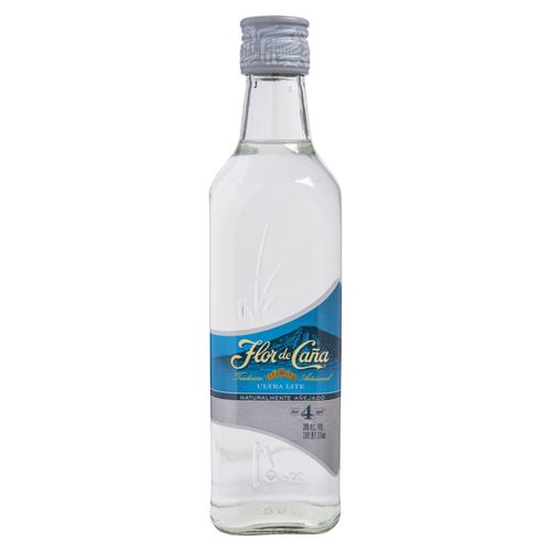 Ron Flor De Caña 4 Años  Ultra Lite 375 Ml