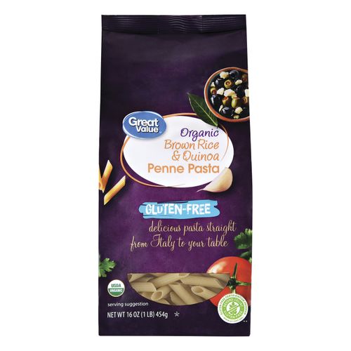 Pasta penne Great Value, libre de gluten - 454 g