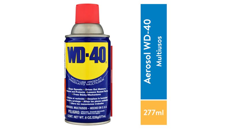 Espray lubricante en aerosol WD-40, 8 onzas, Azul, 1
