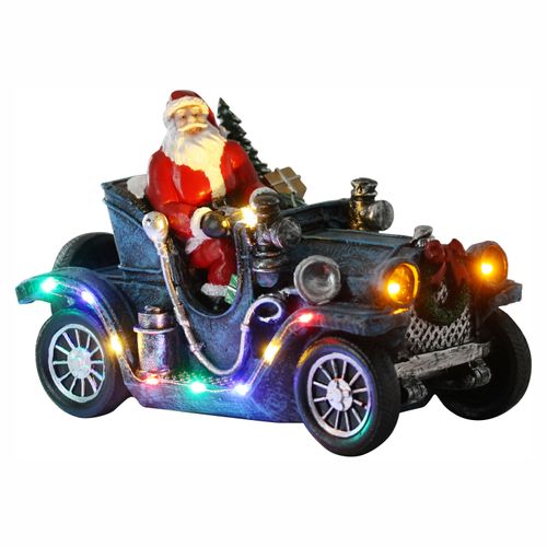 Santa En Auto Baterias Incl Wm