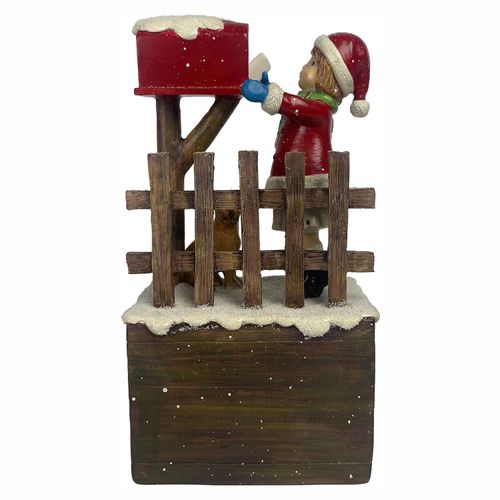 Calendario Decorat Ni§A Perro 22.5Cm Wm