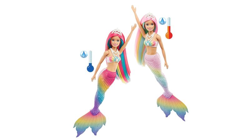 Barbie sirena sales arcoiris precio