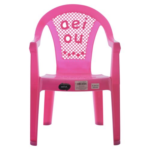 Silla Megaplast De Plástico Para Nina Aei Color Fucsia