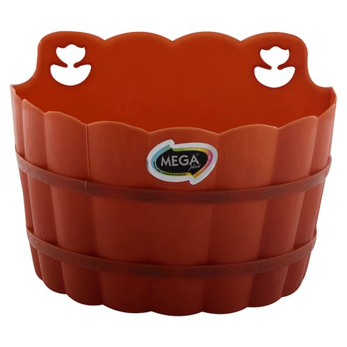 Maceta Plastic Megaplast Pared Terracota - 1 Unidad