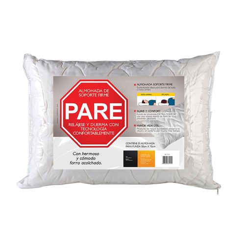 Almohada Fibrasca Pare, Firme Para Fundas De 50X70Cm