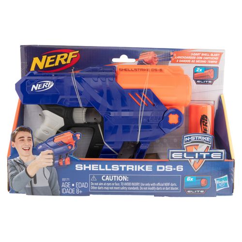 Nerf Elite Lanzador Shellstrike Ds 6