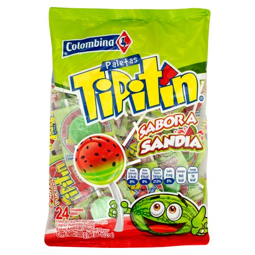 Paleta Colombina Tipitin Sabor Sandia- 288 g