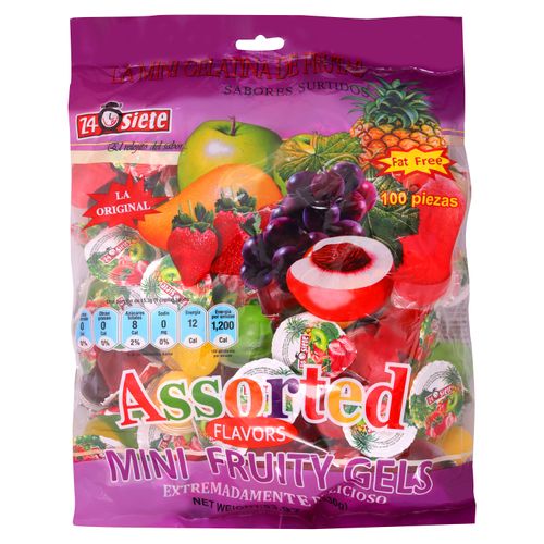 Gelatina 24 Siete Bolsa 100 Unidades - 1530 g