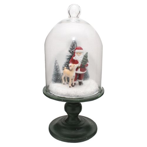 Adorno Resina Campana De Vidrio Base Wm