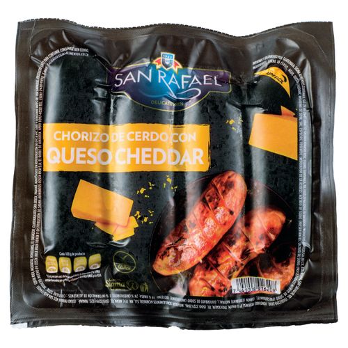 Chorizo De Cerdo Con Queso Cheddar San Rafael, Libre De Glúten - 300g