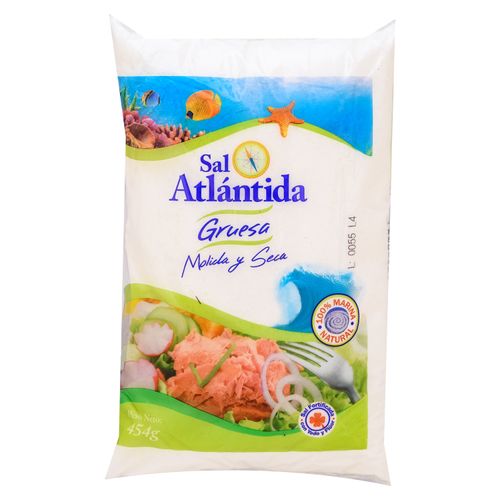 Sal Atlantida Gruesa Molida Y Seca -454gr