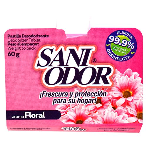 Pastilla Sani Odor Para Baño Floral - 60 g