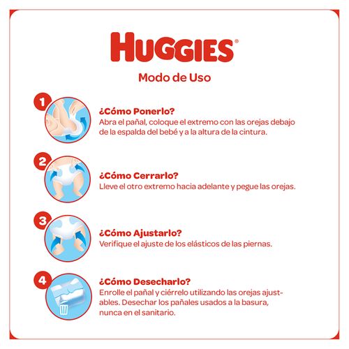 Pañal Huggies Natural Care Bp Low Talla M - 88 Unidades